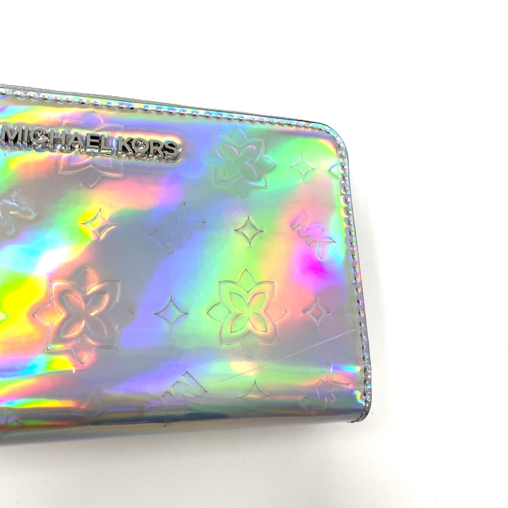 Michael Kors Large Flat Phone Case Wallet Metallic - Picture 7 of 7